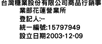 IMG-台灣糖業股份有限公司商品行銷事業部花蓮營業所