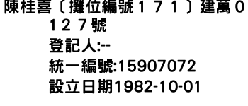 IMG-陳桂喜〔攤位編號１７１〕建萬０1２７號