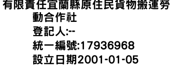 IMG-有限責任宜蘭縣原住民貨物搬運勞動合作社