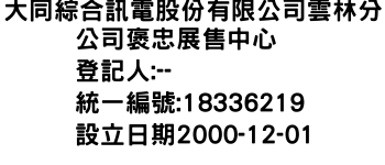 IMG-大同綜合訊電股份有限公司雲林分公司褒忠展售中心