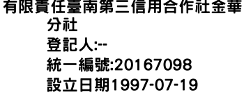 IMG-有限責任臺南第三信用合作社金華分社