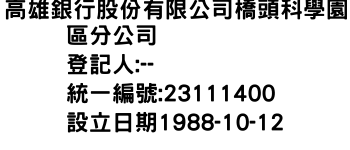 IMG-高雄銀行股份有限公司橋頭科學園區分公司