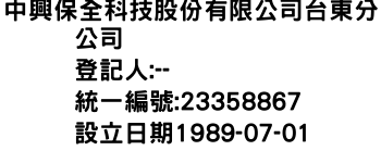 IMG-中興保全科技股份有限公司台東分公司