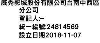 IMG-威秀影城股份有限公司台南中西區分公司