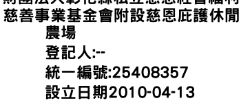 IMG-財團法人彰化縣私立慈恩社會福利慈善事業基金會附設慈恩庇護休閒農場