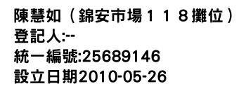 IMG-陳慧如（錦安市場１１８攤位）