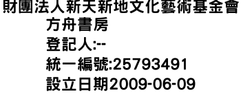 IMG-財團法人新天新地文化藝術基金會方舟書房