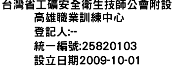 IMG-台灣省工礦安全衛生技師公會附設高雄職業訓練中心