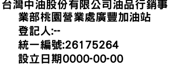 IMG-台灣中油股份有限公司油品行銷事業部桃園營業處廣豐加油站