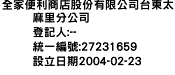 IMG-全家便利商店股份有限公司台東太麻里分公司