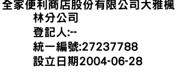 IMG-全家便利商店股份有限公司大雅楓林分公司