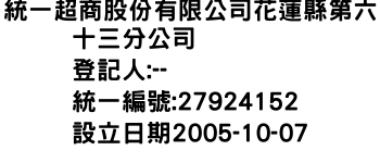 IMG-統一超商股份有限公司花蓮縣第六十三分公司