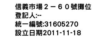 IMG-信義市場２－６０號攤位