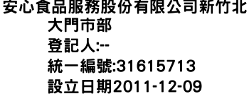 IMG-安心食品服務股份有限公司新竹北大門市部