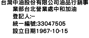 IMG-台灣中油股份有限公司油品行銷事業部台北營業處中和加油