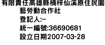 IMG-有限責任高雄縣楠梓仙溪原住民園藝勞動合作社