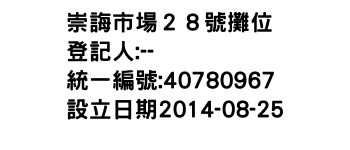 IMG-崇誨市場２８號攤位