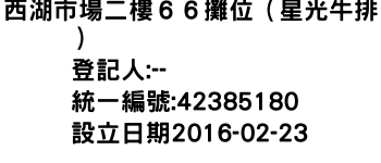 IMG-西湖市場二樓６６攤位（星光牛排）