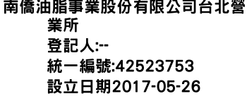 IMG-南僑油脂事業股份有限公司台北營業所