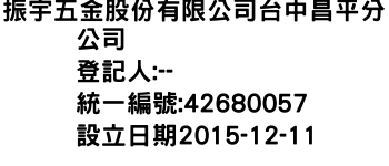 IMG-振宇五金股份有限公司台中昌平分公司