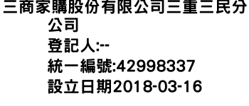 IMG-三商家購股份有限公司三重三民分公司