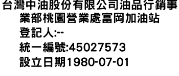 IMG-台灣中油股份有限公司油品行銷事業部桃園營業處富岡加油站