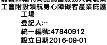 IMG-嘉義縣福利商品銷售服務人員職業工會附設領航身心障礙者產業庇護工場