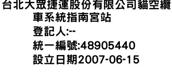 IMG-台北大眾捷運股份有限公司貓空纜車系統指南宮站