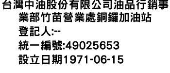 IMG-台灣中油股份有限公司油品行銷事業部竹苗營業處銅鑼加油站