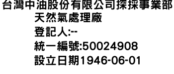 IMG-台灣中油股份有限公司探採事業部天然氣處理廠