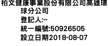 IMG-柏文健康事業股份有限公司高雄環球分公司