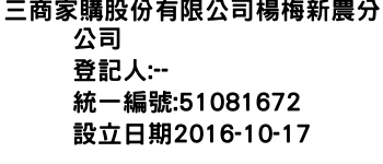 IMG-三商家購股份有限公司楊梅新農分公司