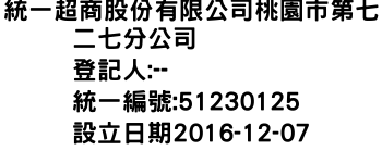 IMG-統一超商股份有限公司桃園市第七二七分公司