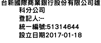 IMG-台新國際商業銀行股份有限公司雄科分公司