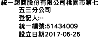 IMG-統一超商股份有限公司桃園市第七五三分公司