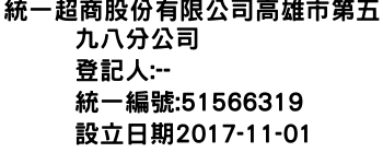 IMG-統一超商股份有限公司高雄市第五九八分公司