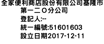 IMG-全家便利商店股份有限公司基隆市第一二Ｏ分公司