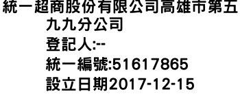 IMG-統一超商股份有限公司高雄市第五九九分公司