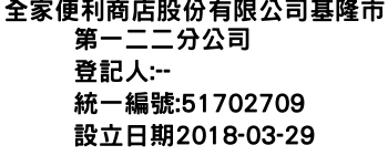 IMG-全家便利商店股份有限公司基隆市第一二二分公司