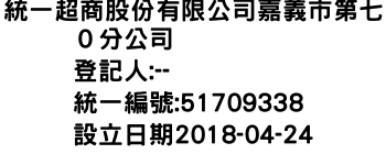 IMG-統一超商股份有限公司嘉義市第七０分公司