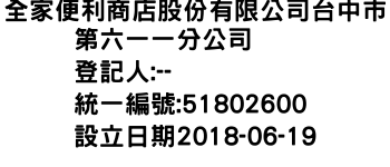 IMG-全家便利商店股份有限公司台中巿第六一一分公司