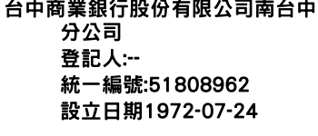 IMG-台中商業銀行股份有限公司南台中分公司