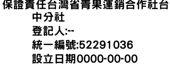 IMG-保證責任台灣省青果運銷合作社台中分社