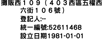 IMG-攤販西１０９（４０３西區五權西六街１０６號）