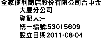 IMG-全家便利商店股份有限公司台中金大慶分公司