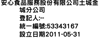 IMG-安心食品服務股份有限公司土城金城分公司