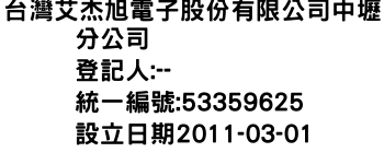 IMG-台灣艾杰旭電子股份有限公司中壢分公司