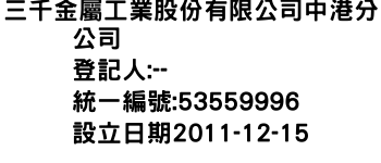 IMG-三千金屬工業股份有限公司中港分公司