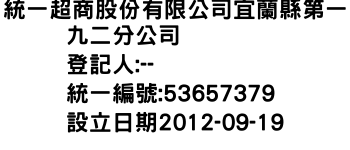 IMG-統一超商股份有限公司宜蘭縣第一九二分公司