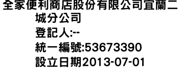 IMG-全家便利商店股份有限公司宜蘭二城分公司